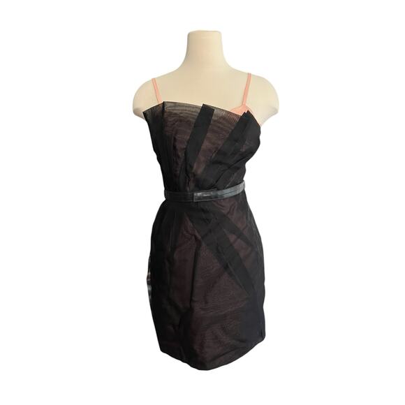 Marc by Marc Jacobs black chiffon mini dress sz. 2 Y2K Goth asymmetric top fairy - Picture 1 of 16